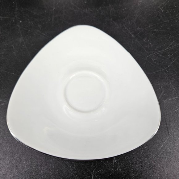 Atelier JM Lasov Delta Pyramid Czech Coffee Tea Mocha Cup Saucer Plate Set of 4 - Picture 8 of 12